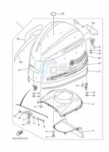 F250DETX drawing FAIRING-UPPER