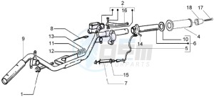 Liberty 50 4t RST Delivery drawing Handlebars component parts