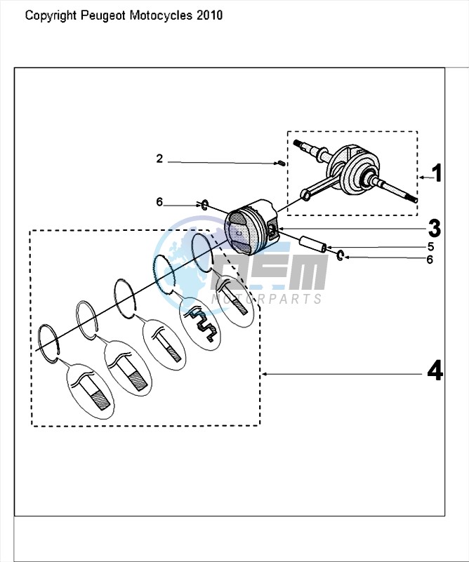 CRANKSHAFT AND PISTON