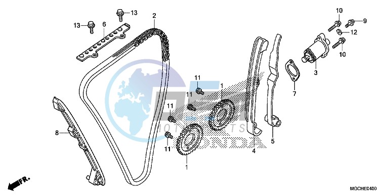 CAM CHAIN/ TENSIONER