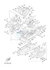 YN50FM NEO'S 4 (2CG4 2CG4) drawing CRANKCASE