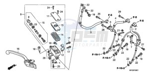 CB600FAA F / ABS CMF 25K drawing FR. BRAKE MASTER CYLINDER (CB600FA/FA3)