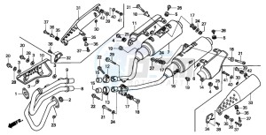 SLR650 drawing EXHAUST MUFFLER