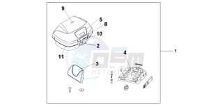 CBF1000A drawing TOP BOX 45L