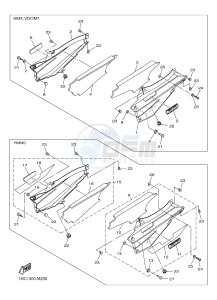 FJR1300A FJR1300A ABS (1MC1,1MC2 1MC6) drawing SIDE COVER