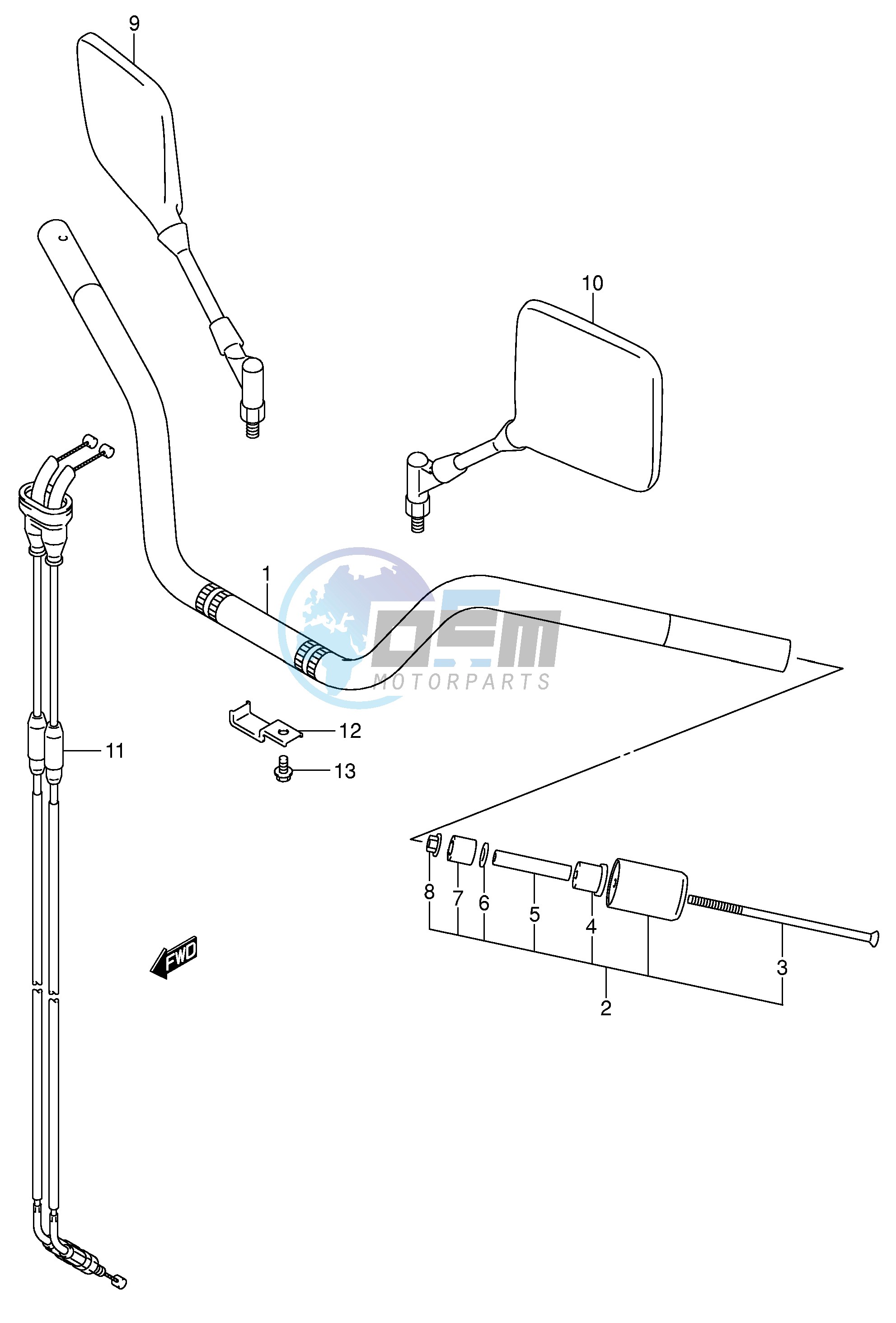 HANDLEBAR (MODEL K2 K3)