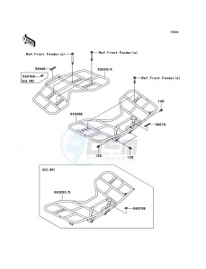 KVF650_4X4 KVF650DBF EU GB drawing Carrier(s)