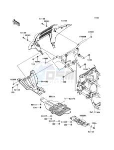 BRUTE FORCE 750 4x4i EPS KVF750HEF EU drawing Guard(s)