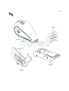 EN 500 A [VULCAN 500] (A6-A7) [VULCAN 500] drawing DECALS-- RED_GRAY- -