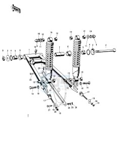 H2 B [MACH IV] (-B) 750 [MACH IV] drawing SWING ARM_SHOCK ABSORBERS -- H2_A- -