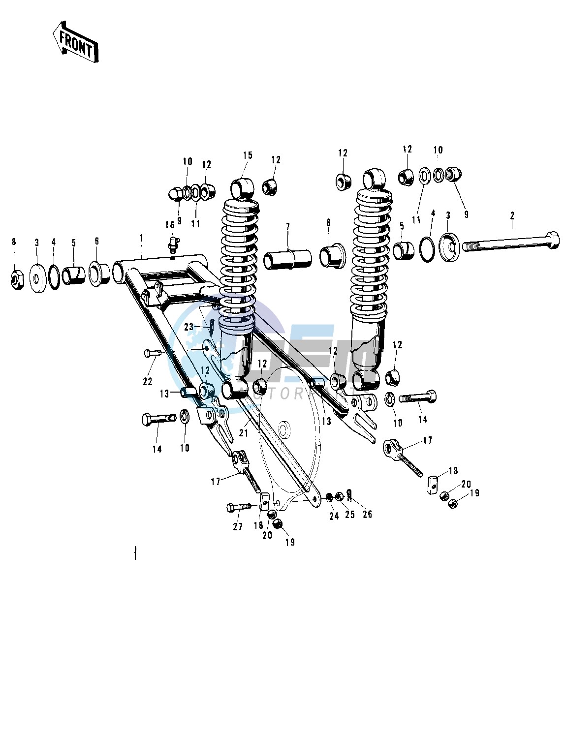 SWING ARM_SHOCK ABSORBERS -- H2_A- -