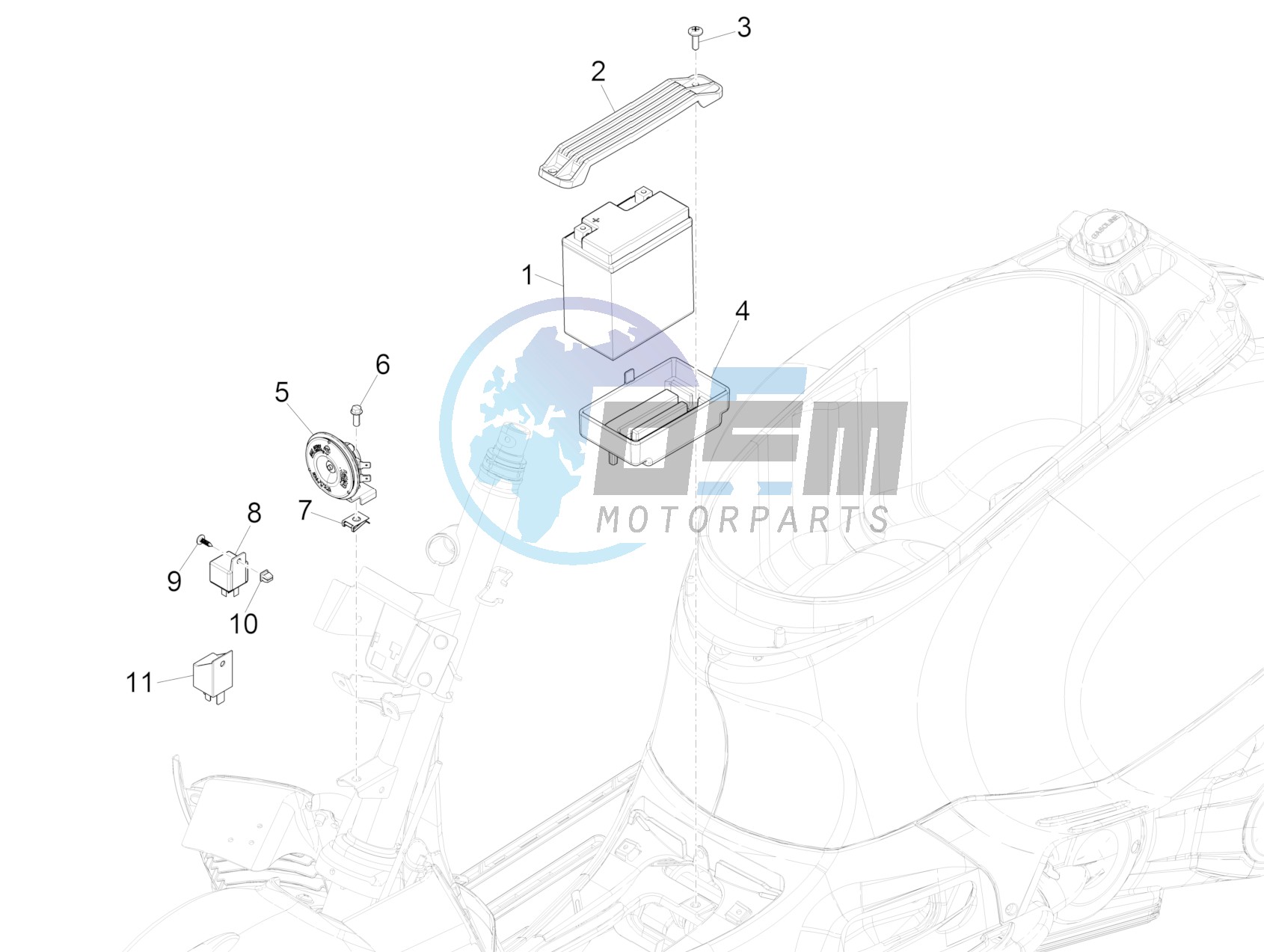 Remote control switches - Battery - Horn