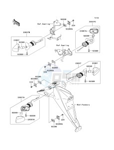 ZR 750 L [Z750 EU] (L7F-L8F) L7F drawing TURN SIGNALS