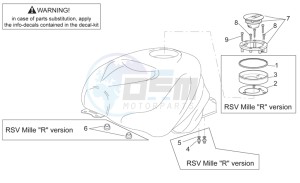 RSV 2 1000 drawing Fuel tank II