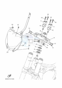 YZ250 (BCR9) drawing STEERING