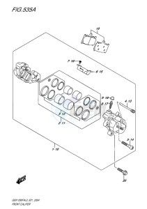 GSX-1250F ABS EU drawing FRONT CALIPER