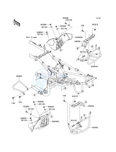 KSV 700 A [KFX 700] (A6F-A9F) A6F drawing FOOTRESTS