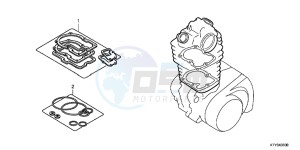 CBR125RC drawing GASKET KIT A