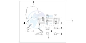 CB600F CB600F drawing FLY SCREEN