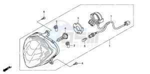 PES125 drawing HEADLIGHT