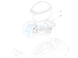 S 125 4T 3V IGET NOABS E3 (APAC) drawing Helmet housing - Undersaddle