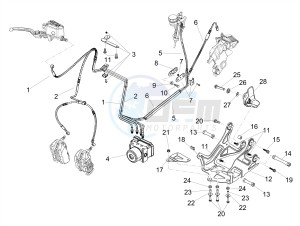 DORSODURO 900 E4 ABS (EMEA, LATAM) drawing ABS Brake system