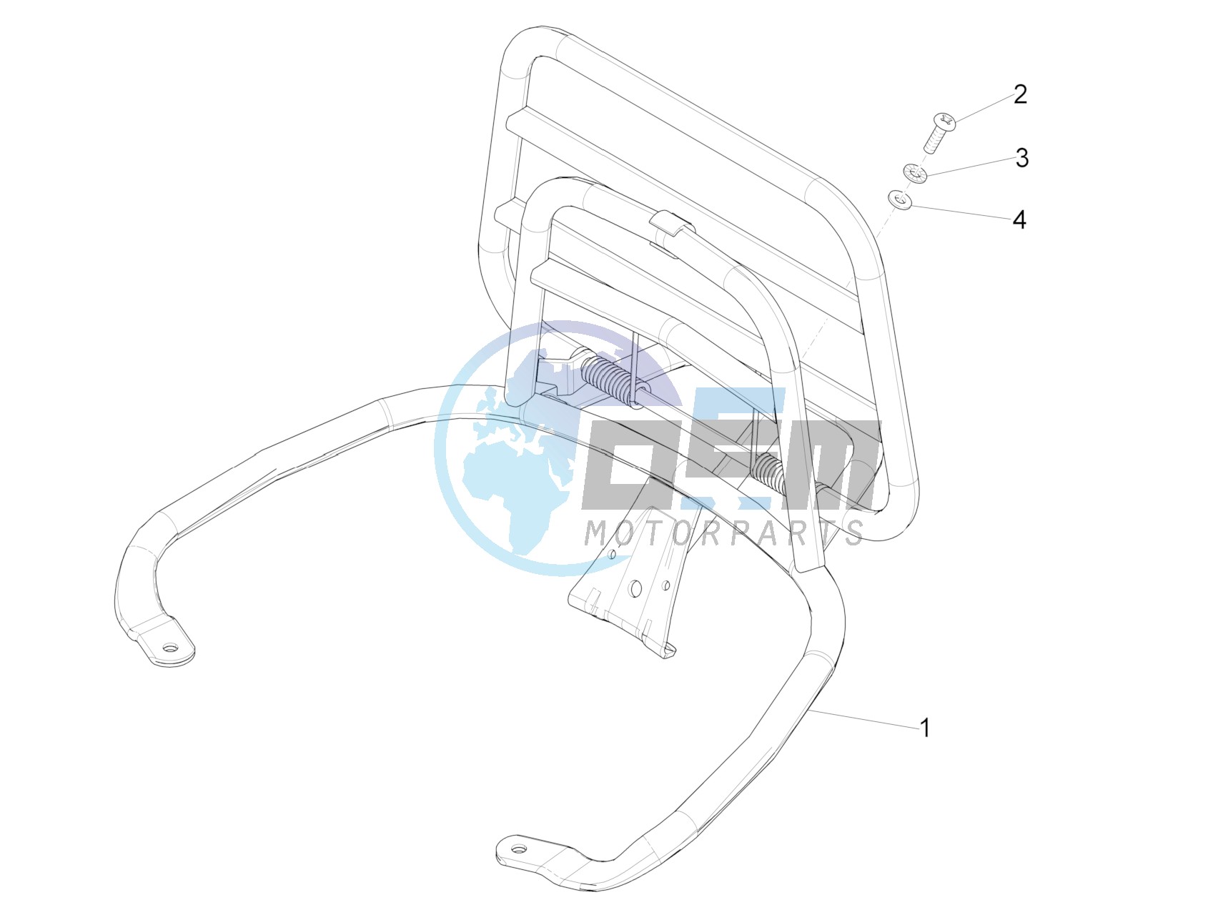 Rear luggage rack