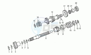 S 1000 drawing Primary gear shaft 1991-d