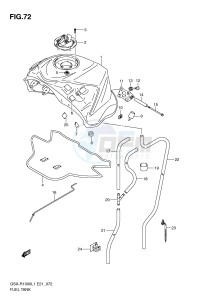 GSX-R1000 (E21) drawing FUEL TANK (GSX-R1000L1 E21)