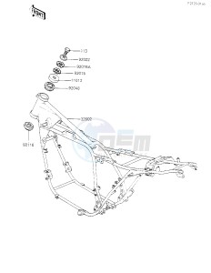 KZ 700 A (A1) drawing FRAME