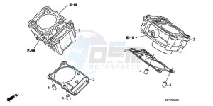 XL700VA9 France - (F / ABS CMF SPC) drawing CYLINDER