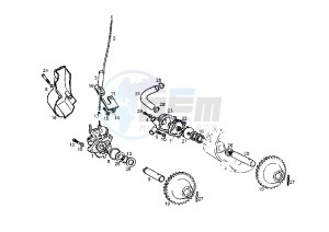 GPR NUDE - 50 cc drawing OIL AND WATER PUMP