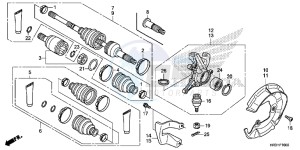 TRX420FM2H Europe Direct - (ED) drawing FRONT KNUCKLE/FRONT DRIVE SHAFT