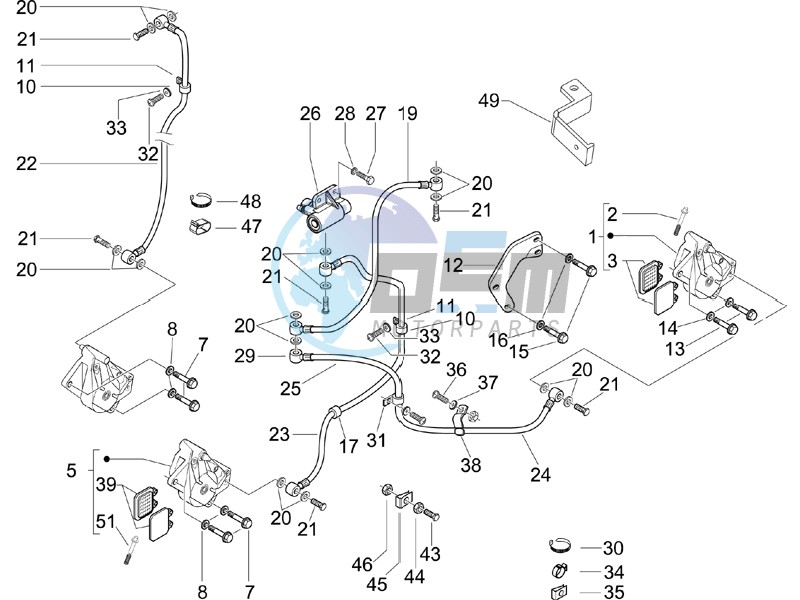 Brakes hose  - Calipers