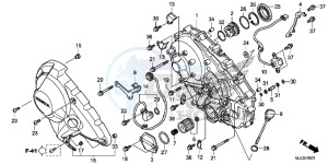 NC700XDE NC700XD 2ED - (2ED) drawing RIGHT CRANKCASE COVER (NC700XD/ 750XD)