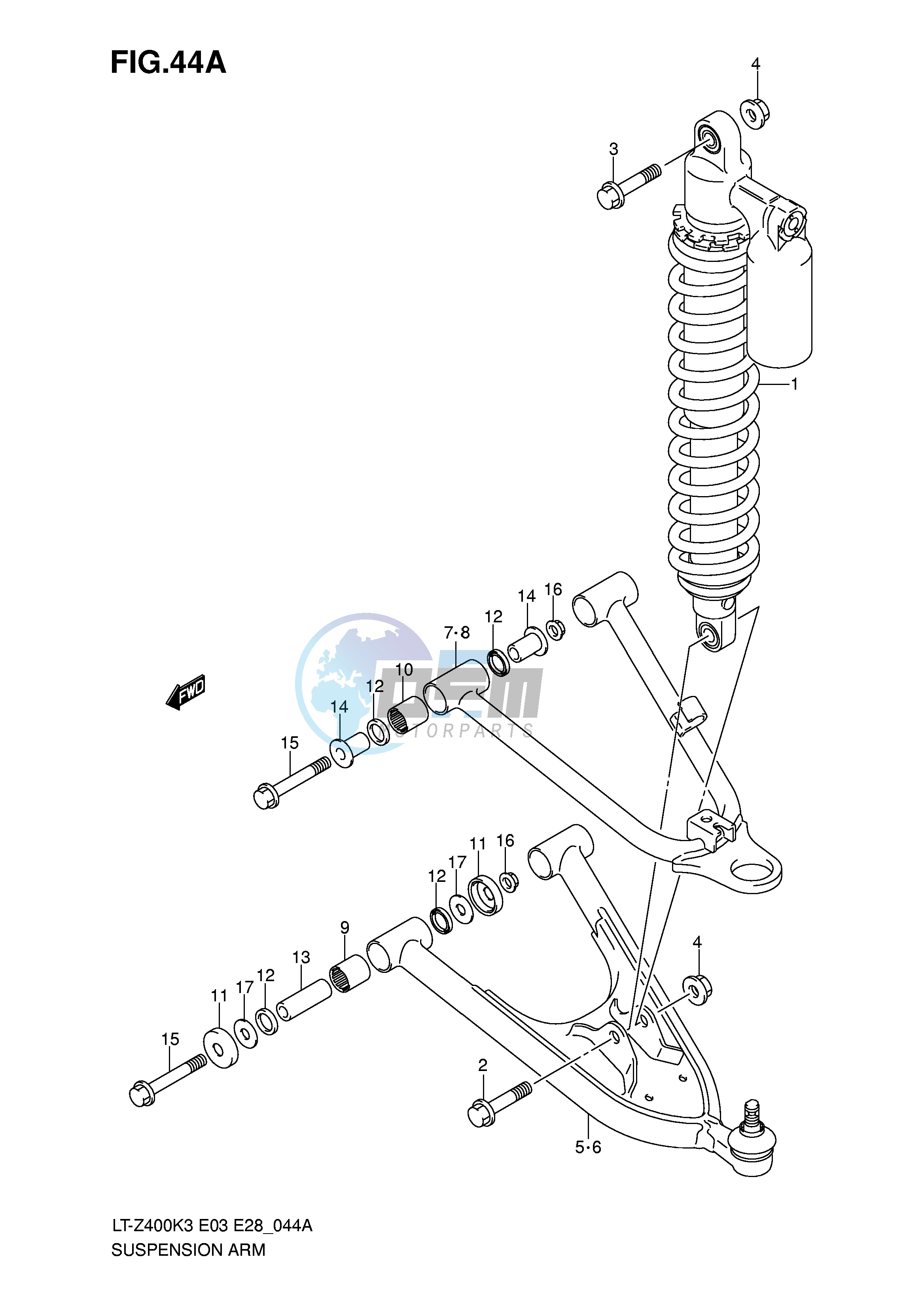 SUSPENSION ARM (MODEL K5 K6 K7)