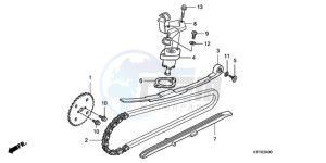 SH150D9 Europe Direct - (ED / KMH 2ED) drawing CAM CHAIN/TENSIONER