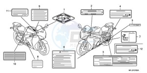 CBR1000RA9 U / ABS drawing CAUTION LABEL (1)