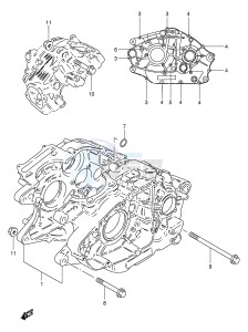 TU250X (E2) drawing CRANKCASE