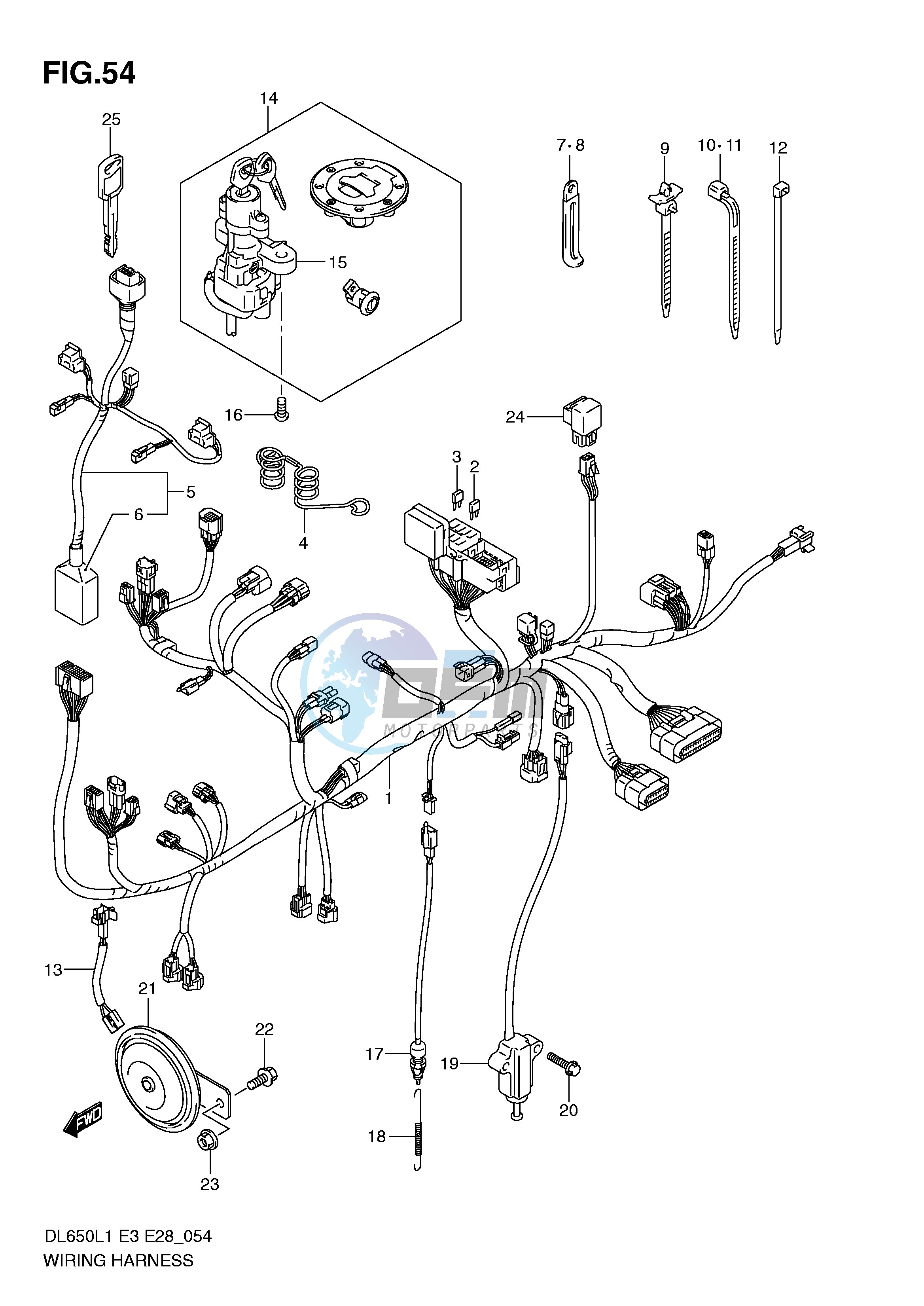 WIRING HARNESS (DL650L1 E28)