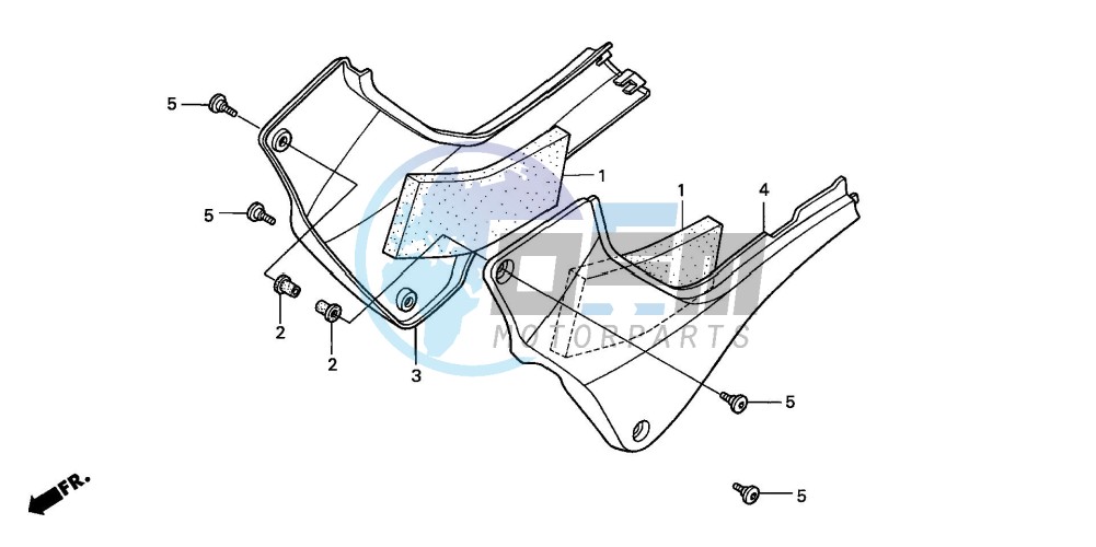 SIDE COVER (CB600F2/F22)