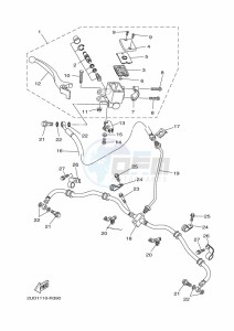 YFM700FWAD GRIZZLY 700 EPS (BDEE) drawing FRONT MASTER CYLINDER