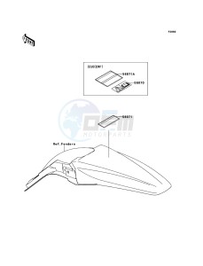 KX450F KX450E9F EU drawing Labels