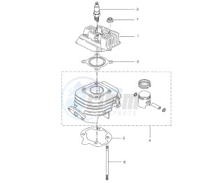 BW'S 50 drawing CYLINDER AND HEAD