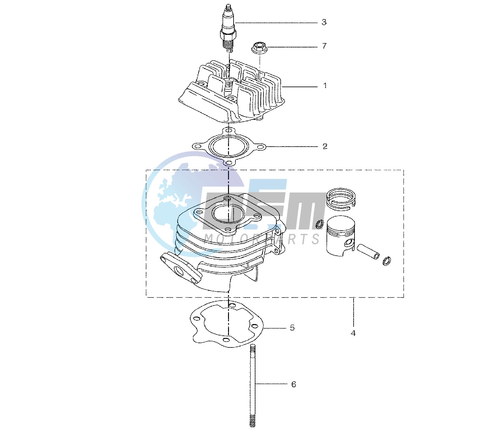 CYLINDER AND HEAD