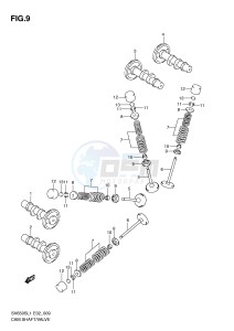 SV650S (E2) drawing CAMSHAFT   VALVE