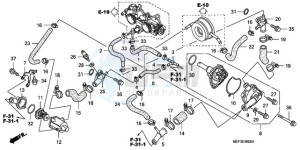 FJS400D9 Europe Direct - (ED) drawing WATER PUMP