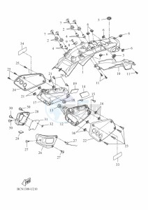 XSR700 MTM690D-U (BJY2) drawing SIDE COVER