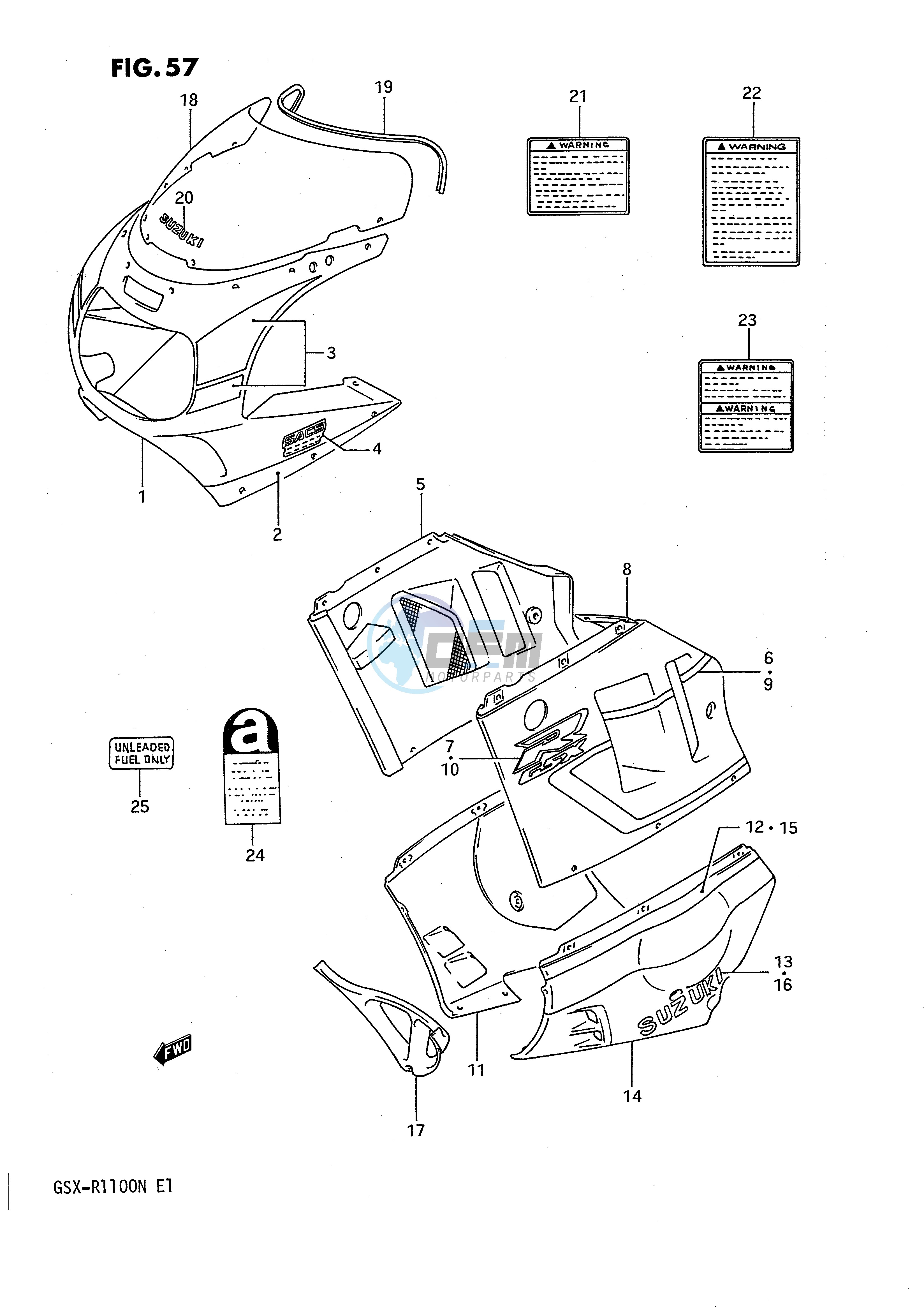 COWLING BODY (MODEL M 3SL)