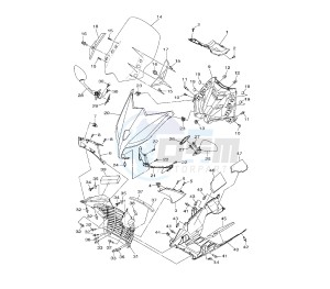 XP T-MAX 530 drawing FRONT BODY